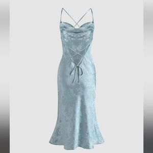 Elizabeth Dress in Sky Floral